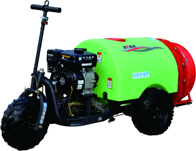 Walking air blowing sprayer